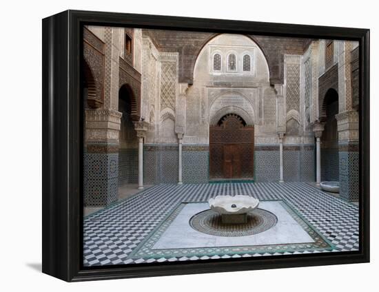 Al-Attarine Madrasa Built by Abu Al-Hasan Ali Ibn Othman, Fes, Morocco-null-Framed Stretched Canvas