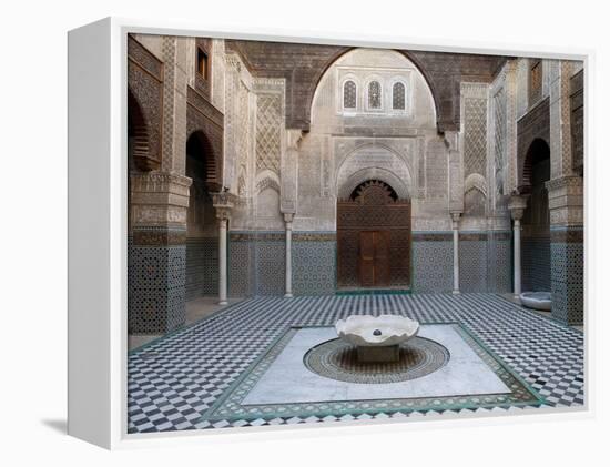 Al-Attarine Madrasa Built by Abu Al-Hasan Ali Ibn Othman, Fes, Morocco-null-Framed Stretched Canvas