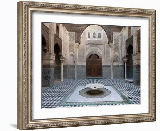 Al-Attarine Madrasa Built by Abu Al-Hasan Ali Ibn Othman, Fes, Morocco-null-Framed Photographic Print