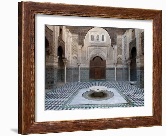 Al-Attarine Madrasa Built by Abu Al-Hasan Ali Ibn Othman, Fes, Morocco-null-Framed Photographic Print