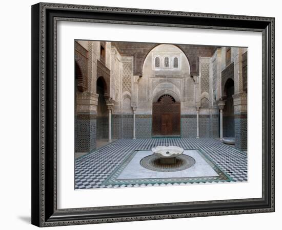 Al-Attarine Madrasa Built by Abu Al-Hasan Ali Ibn Othman, Fes, Morocco-null-Framed Photographic Print