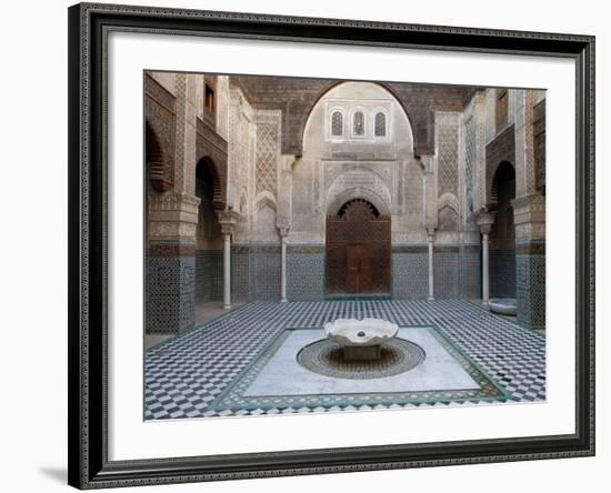 Al-Attarine Madrasa Built by Abu Al-Hasan Ali Ibn Othman, Fes, Morocco-null-Framed Photographic Print