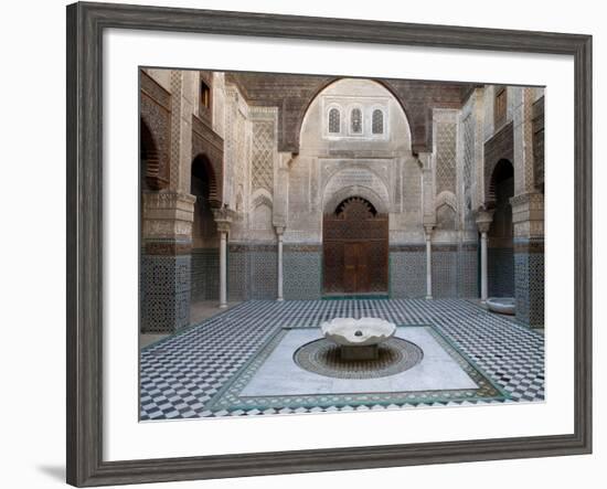 Al-Attarine Madrasa Built by Abu Al-Hasan Ali Ibn Othman, Fes, Morocco-null-Framed Photographic Print