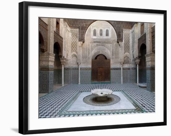 Al-Attarine Madrasa Built by Abu Al-Hasan Ali Ibn Othman, Fes, Morocco-null-Framed Photographic Print