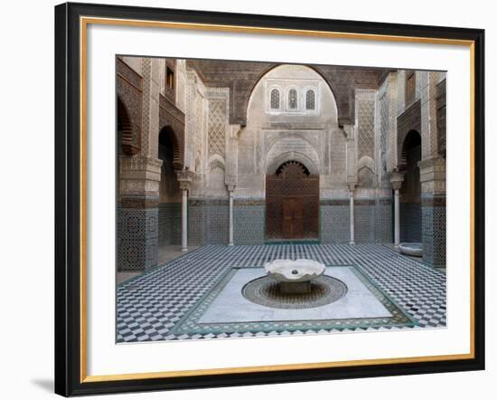 Al-Attarine Madrasa Built by Abu Al-Hasan Ali Ibn Othman, Fes, Morocco-null-Framed Photographic Print