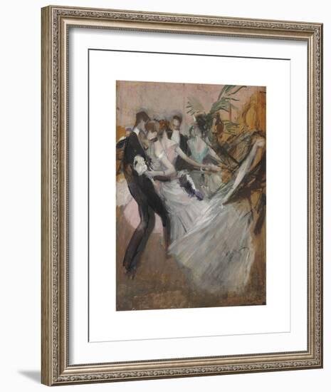 Al Ballo-Giovanni Boldini-Framed Premium Giclee Print