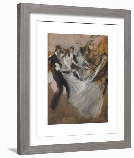 Al Ballo-Giovanni Boldini-Framed Premium Giclee Print