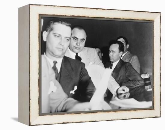 Al Capone, at the Time of His Indictment for Tax Evasion, June 5, 1931-null-Framed Stretched Canvas