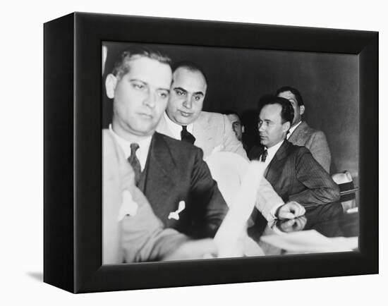 Al Capone, at the Time of His Indictment for Tax Evasion, June 5, 1931-null-Framed Stretched Canvas