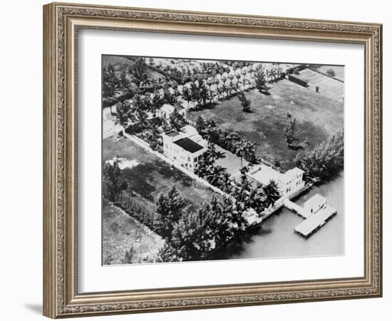 Al Capone's Luxurious Florida Estate, 1930s-null-Framed Photo