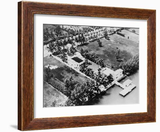 Al Capone's Luxurious Florida Estate, 1930s-null-Framed Photo