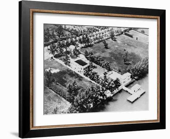 Al Capone's Luxurious Florida Estate, 1930s-null-Framed Photo