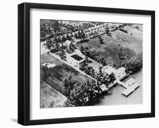 Al Capone's Luxurious Florida Estate, 1930s-null-Framed Photo