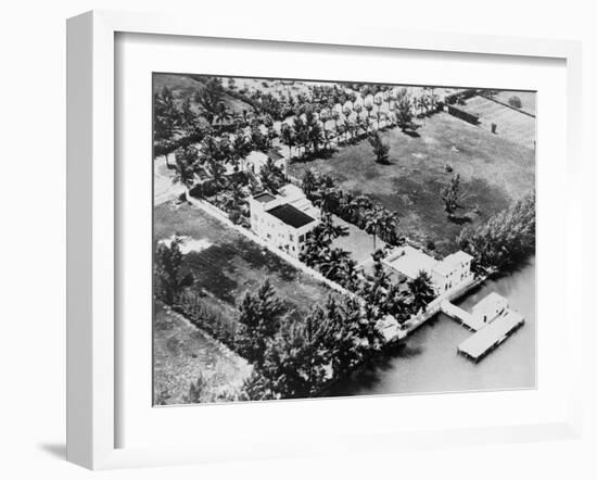 Al Capone's Luxurious Florida Estate, 1930s-null-Framed Photo