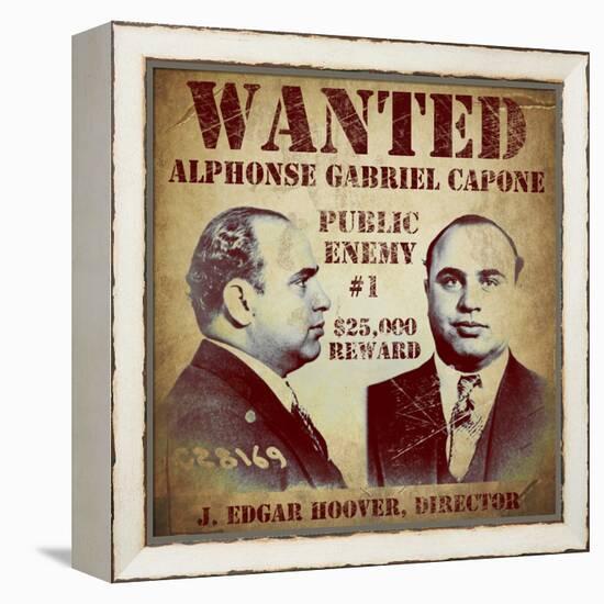 Al Capone Wanted-null-Framed Premier Image Canvas