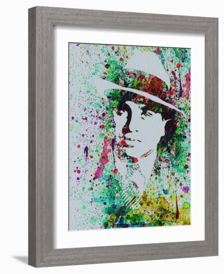 Al Capone Watercolor-Anna Malkin-Framed Art Print