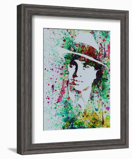 Al Capone Watercolor-Anna Malkin-Framed Art Print