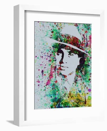 Al Capone Watercolor-Anna Malkin-Framed Art Print