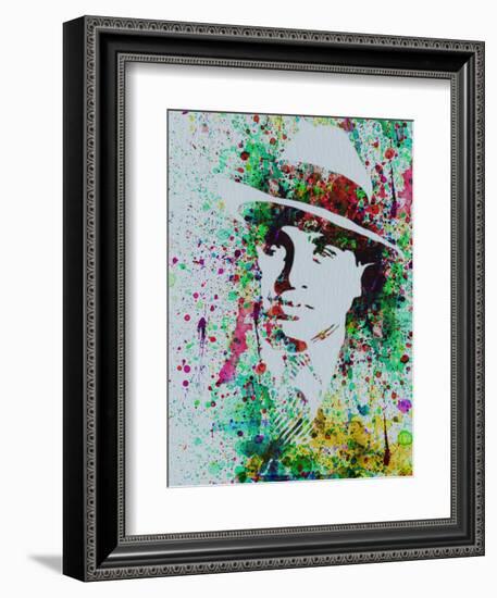 Al Capone Watercolor-Anna Malkin-Framed Art Print