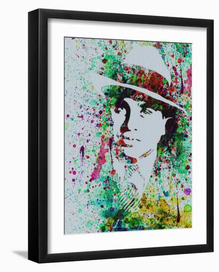 Al Capone Watercolor-Anna Malkin-Framed Art Print