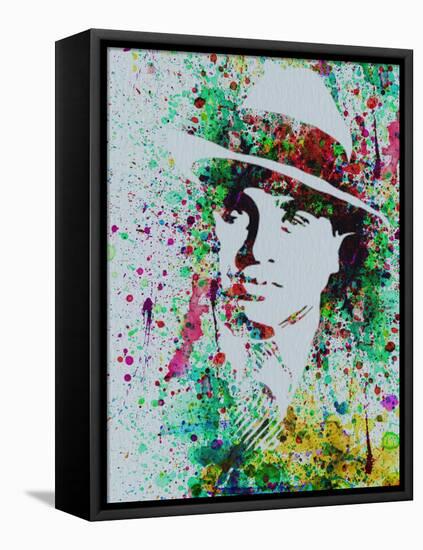 Al Capone Watercolor-Anna Malkin-Framed Stretched Canvas