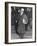 Al Capone, Winks at Photographers as He Leaves Chicago's Federal Courthouse-null-Framed Photo