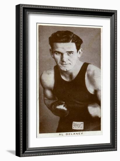 Al Delaney, Canadian Boxer, 1938-null-Framed Giclee Print