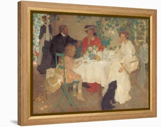 Al Fresco, C.1904-Emmanuel Phillips Fox-Framed Premier Image Canvas