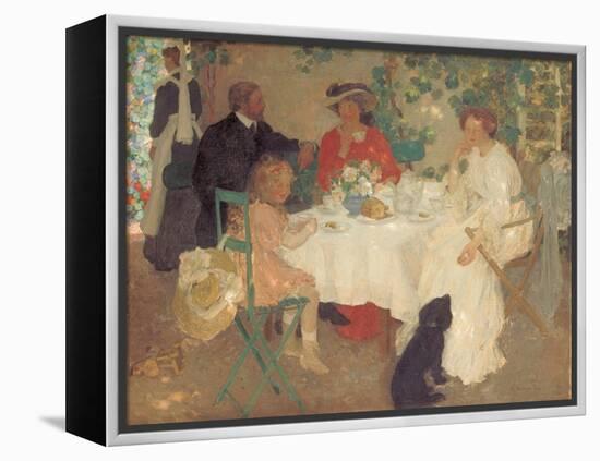 Al Fresco, C.1904-Emmanuel Phillips Fox-Framed Premier Image Canvas