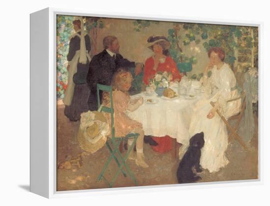 Al Fresco, C.1904-Emmanuel Phillips Fox-Framed Premier Image Canvas