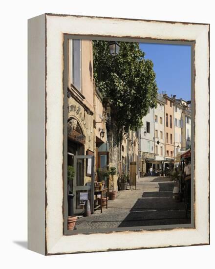 Al Fresco Restaurants, Place Forum Des Cardeurs, Aix-En-Provence, Bouches-Du-Rhone, Provence, Franc-Peter Richardson-Framed Premier Image Canvas