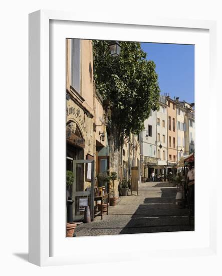 Al Fresco Restaurants, Place Forum Des Cardeurs, Aix-En-Provence, Bouches-Du-Rhone, Provence, Franc-Peter Richardson-Framed Photographic Print