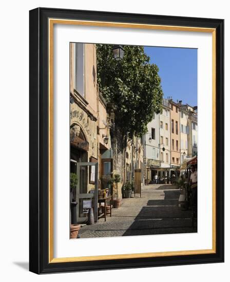 Al Fresco Restaurants, Place Forum Des Cardeurs, Aix-En-Provence, Bouches-Du-Rhone, Provence, Franc-Peter Richardson-Framed Photographic Print