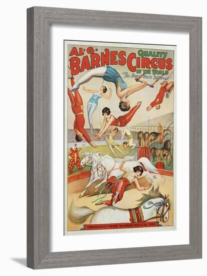 Al G. Barnes Circus - Quality Circus of the World Poster-null-Framed Giclee Print