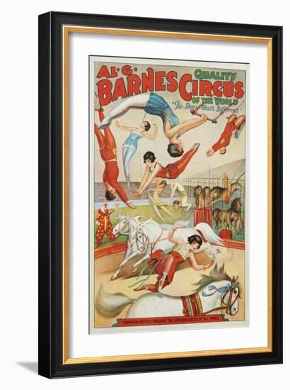 Al G. Barnes Circus - Quality Circus of the World Poster-null-Framed Giclee Print
