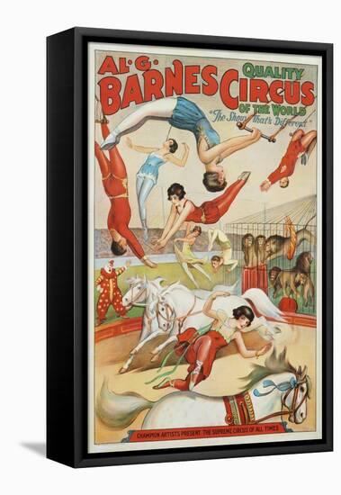 Al G. Barnes Circus - Quality Circus of the World Poster-null-Framed Premier Image Canvas