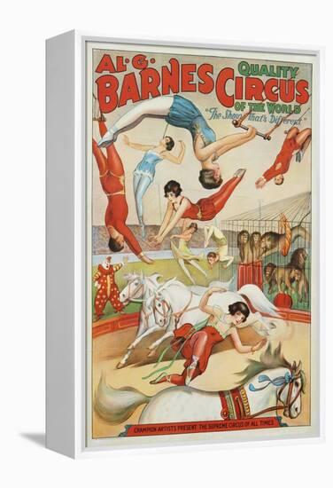 Al G. Barnes Circus - Quality Circus of the World Poster-null-Framed Premier Image Canvas