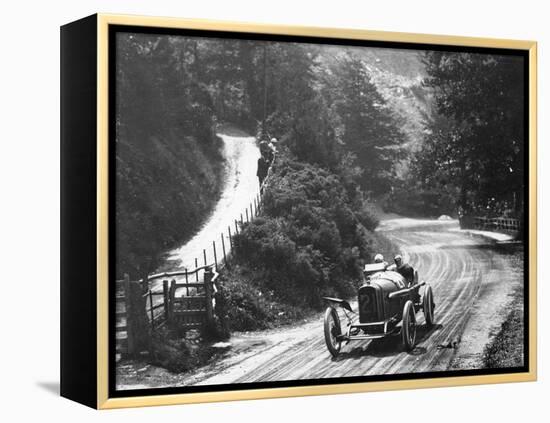 Al Guinness in a Sunbeam, Isle of Man Tt Race, 1914-null-Framed Premier Image Canvas