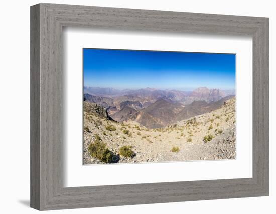 Al Hajar Mountains (Oman Mountains) close to Jebel Shams Canyon, Oman-Jan Miracky-Framed Photographic Print