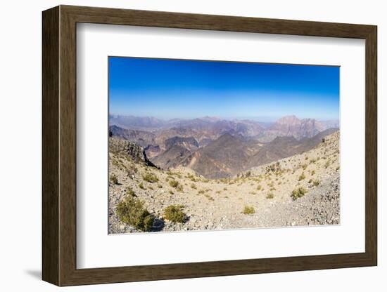 Al Hajar Mountains (Oman Mountains) close to Jebel Shams Canyon, Oman-Jan Miracky-Framed Photographic Print