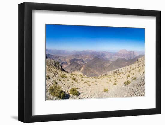 Al Hajar Mountains (Oman Mountains) close to Jebel Shams Canyon, Oman-Jan Miracky-Framed Photographic Print