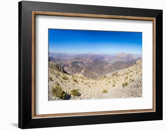 Al Hajar Mountains (Oman Mountains) close to Jebel Shams Canyon, Oman-Jan Miracky-Framed Photographic Print