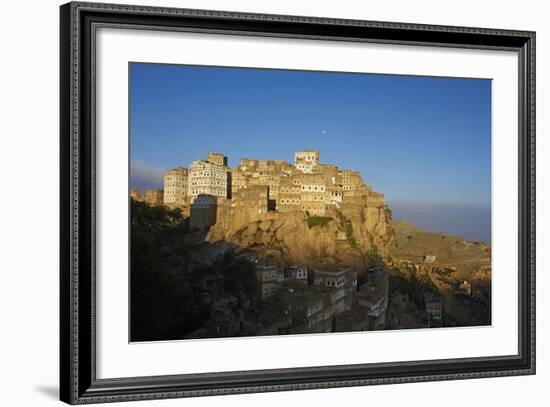 Al Hajjarah Village, Djebel Haraz, Yemen, Middle East-Bruno Morandi-Framed Photographic Print