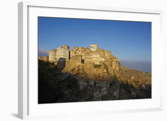 Al Hajjarah Village, Djebel Haraz, Yemen, Middle East-Bruno Morandi-Framed Photographic Print