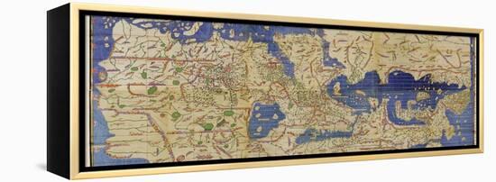 Al-Idrisi's World Map, 1154-Library of Congress-Framed Premier Image Canvas