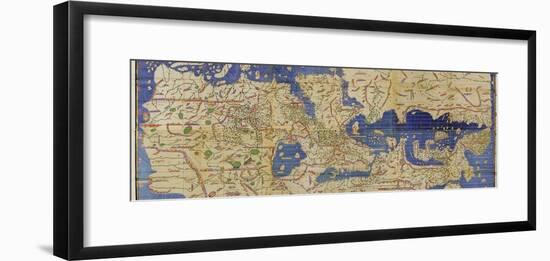 Al-Idrisi's World Map, 1154-Library of Congress-Framed Photographic Print