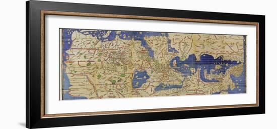 Al-Idrisi's World Map, 1154-Library of Congress-Framed Photographic Print