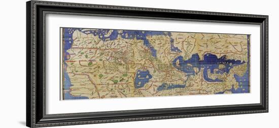 Al-Idrisi's World Map, 1154-Library of Congress-Framed Photographic Print