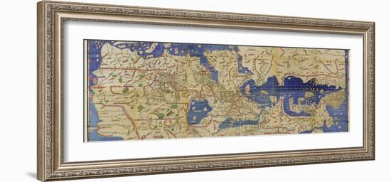 Al-Idrisi's World Map, 1154-Library of Congress-Framed Photographic Print