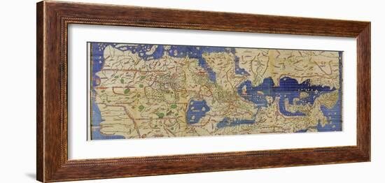 Al-Idrisi's World Map, 1154-Library of Congress-Framed Photographic Print